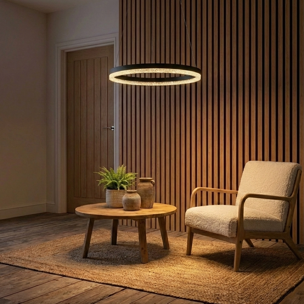 Pendant lamp Adria black Ø 60cm