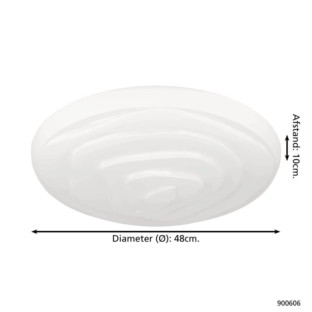 LED ceiling lamp Battistona Ø 48cm Eglo 9008606245048