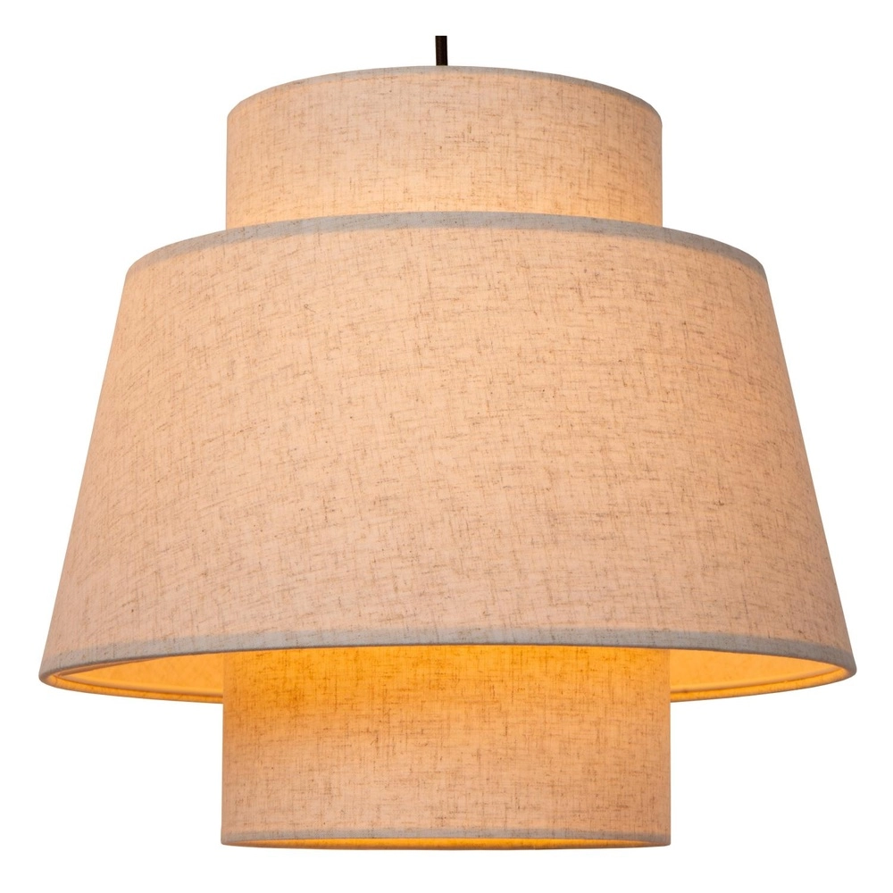Pendant lamp Tribute 3-light round cream Lucide 5411212211941