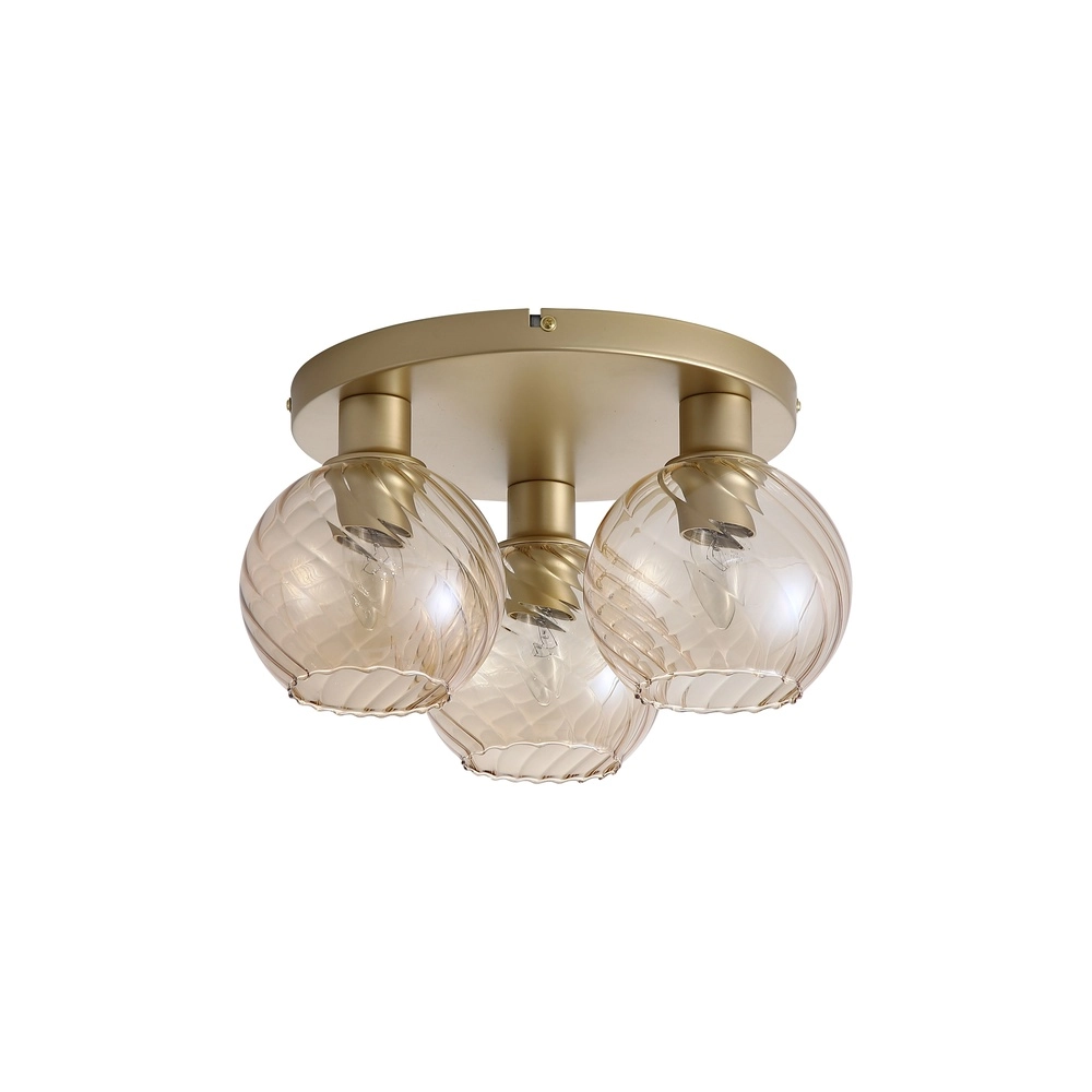 Ceiling lamp Radiance 3-light gold Searchlight 5053423307312