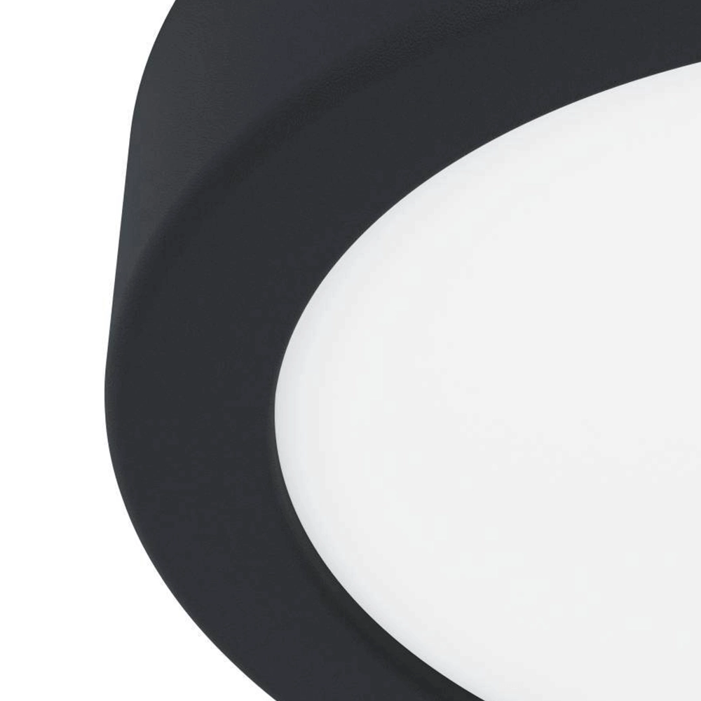 Bathroom lamp Fueva 5 IP44 - Black - Ø 16cm Eglo 9008606245215
