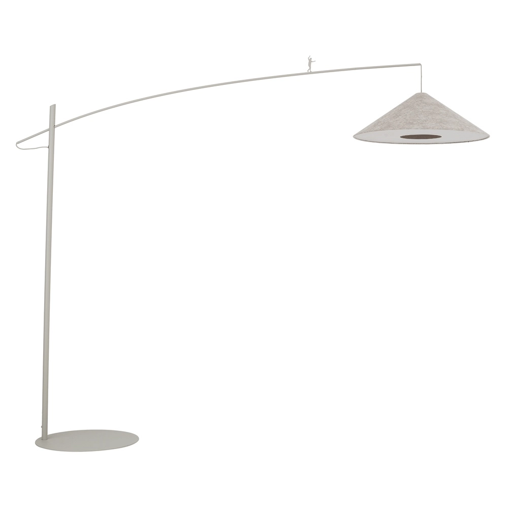 Floor lamp Poise sand brown Ø 72cm