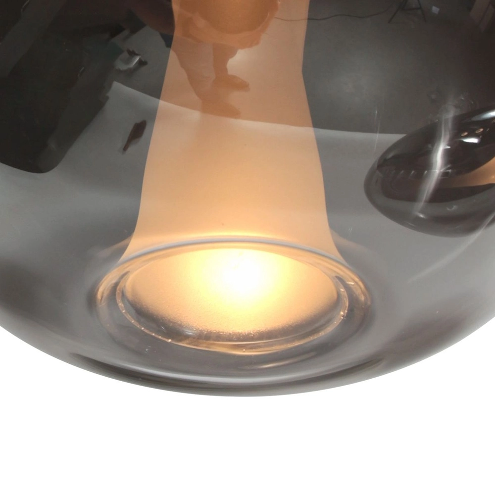 Pendant lamp Glimsy 5-light black with smoke glass Steinhauer 8712746177954