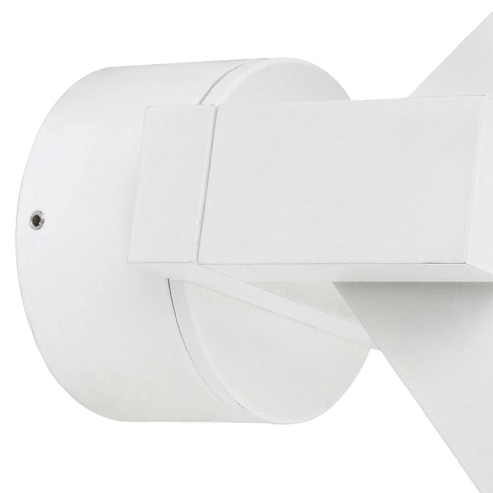 Wall spotlight Cubic Alu for outdoor white KS Verlichting 8714732712705