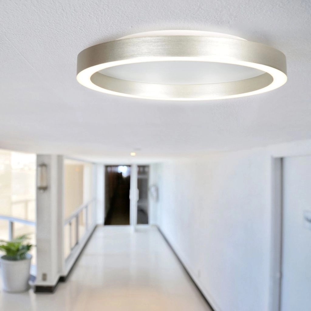 Design ceiling lamp Ringlux brushed metal Ø 40cm Steinhauer 8712746180930