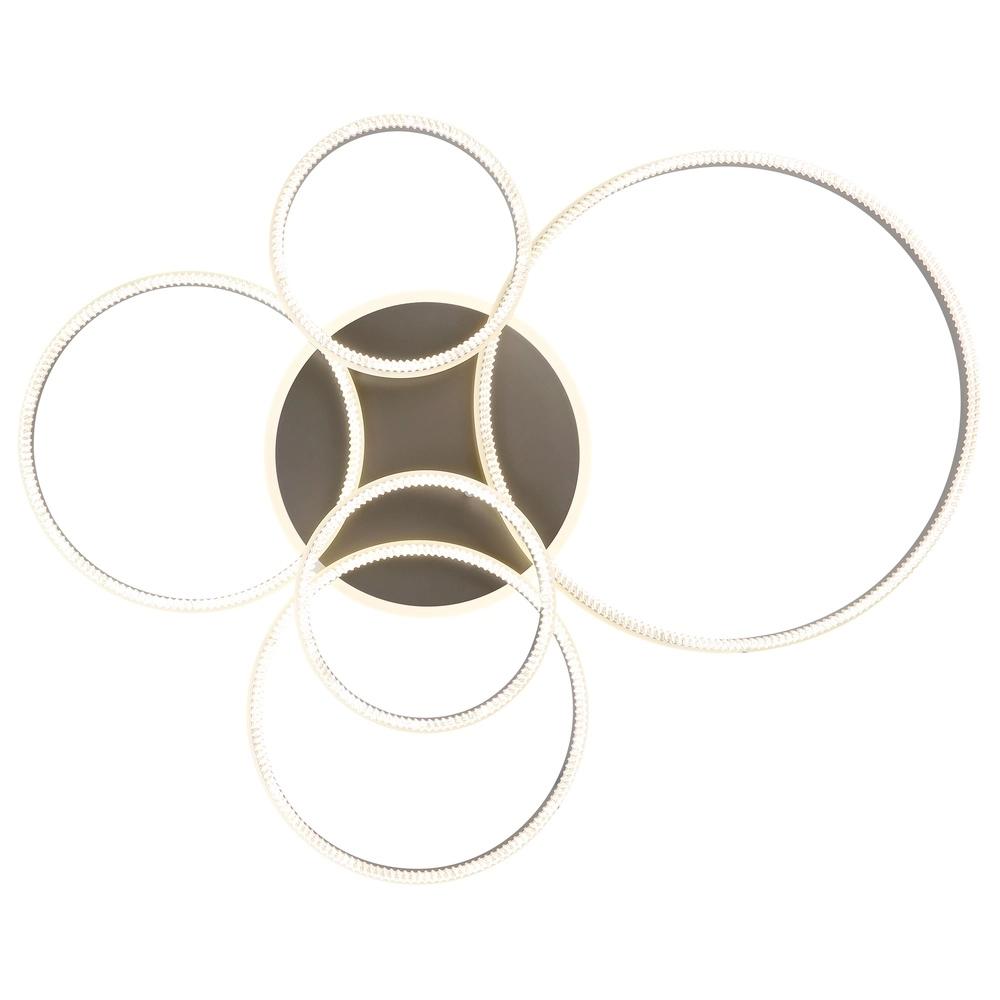 Ceiling lamp Francine gunmetal 5 rings Globo 9007371580644