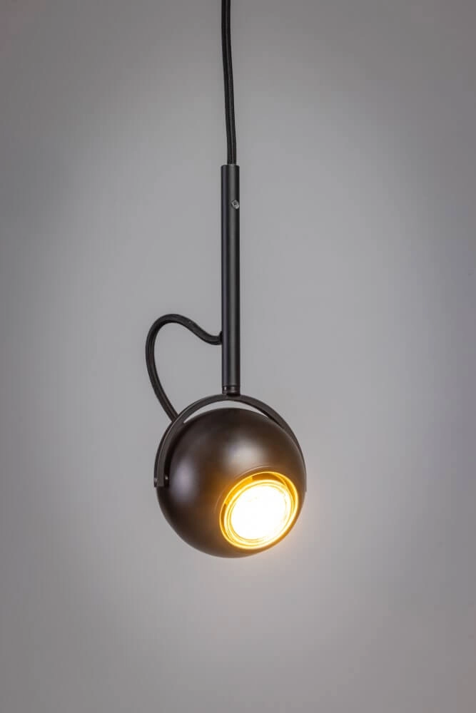 Black pendant lamp The Eye 250cm ETH 8720195304531