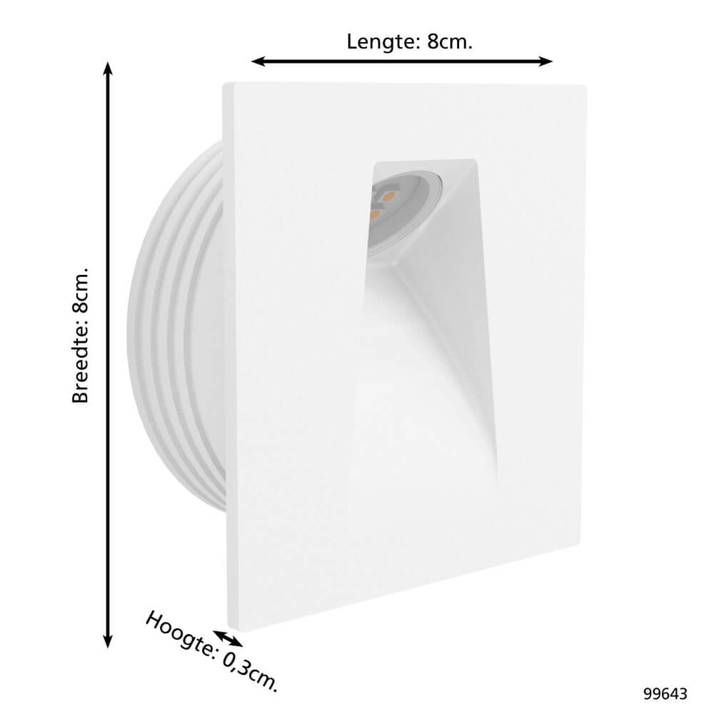 White stair lighting Mecinos Eglo 9002759996437