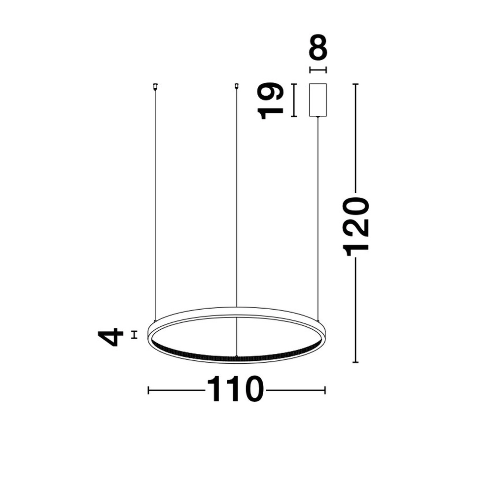 Pendant lamp Preston gold Ø 100cm Lyora 5212017424099