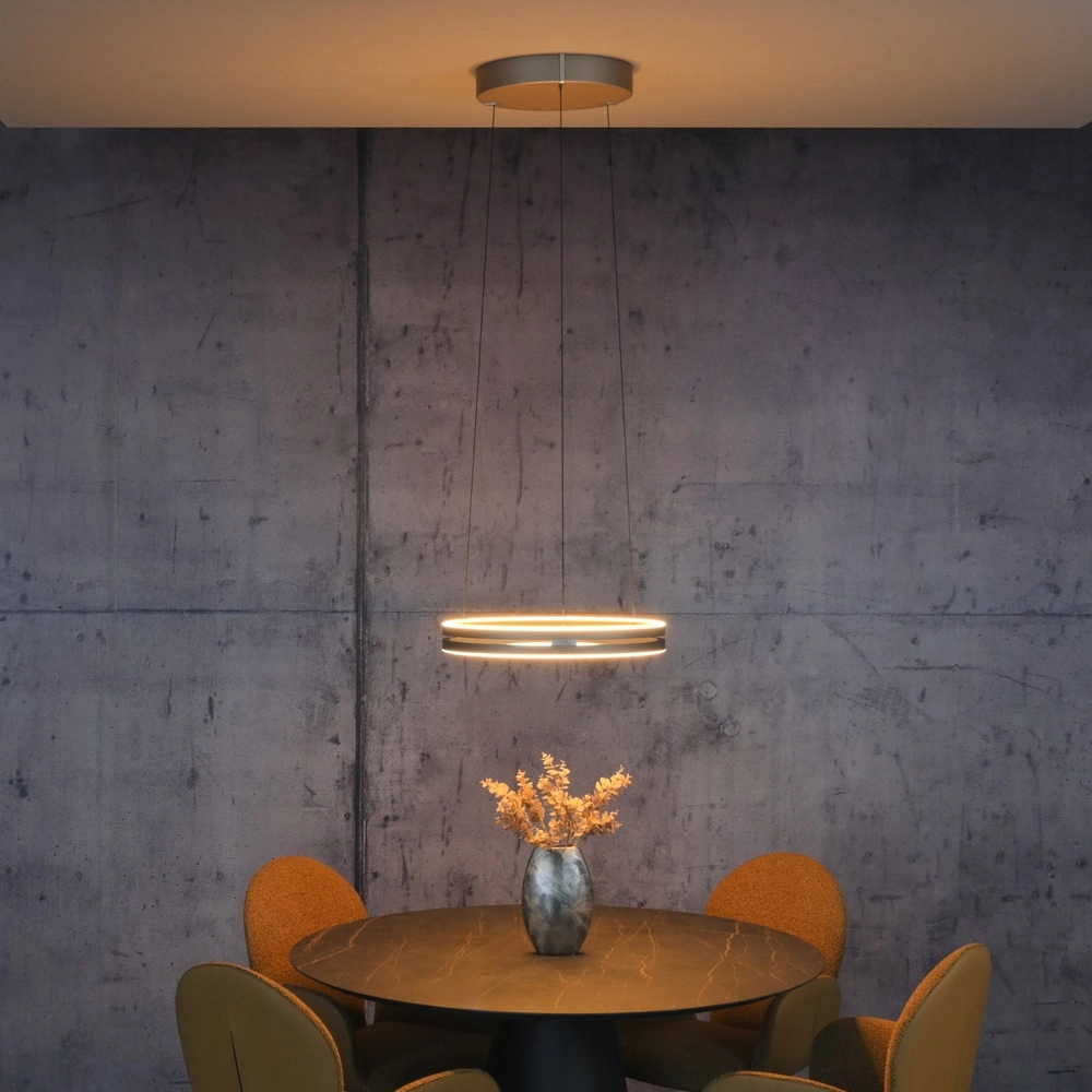 Office pendant lamp Pure E-Loop bronce - Ø 50cm Paul Neuhaus 4012248398357