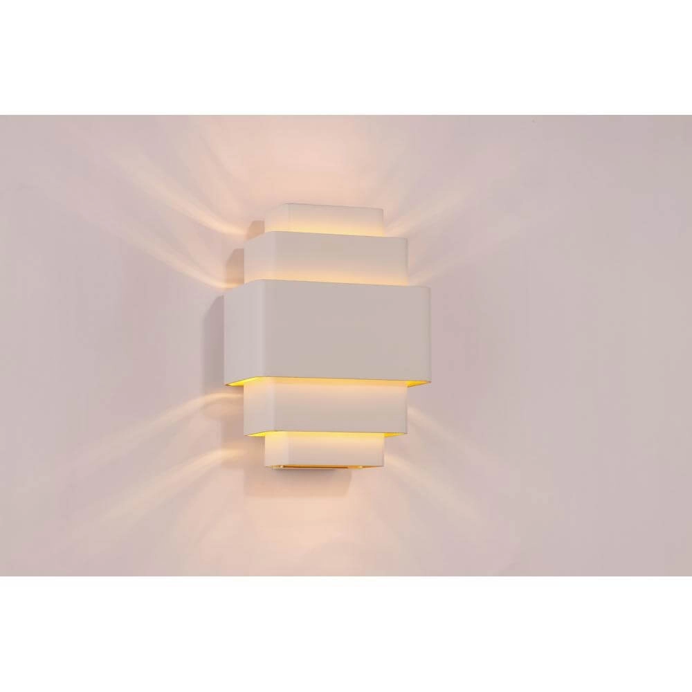 Design wall lamp Layers White with gold inside