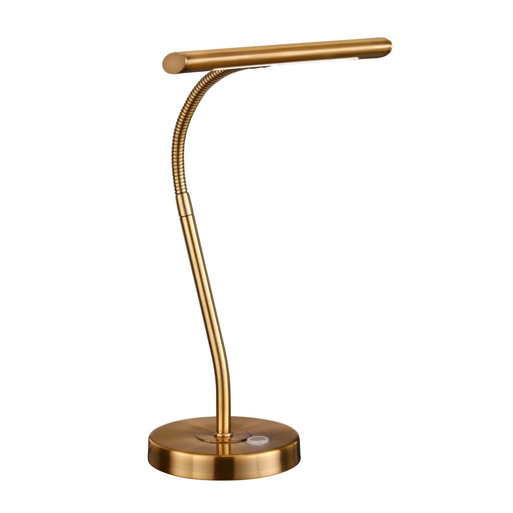 LED reading light Curtis old brass
