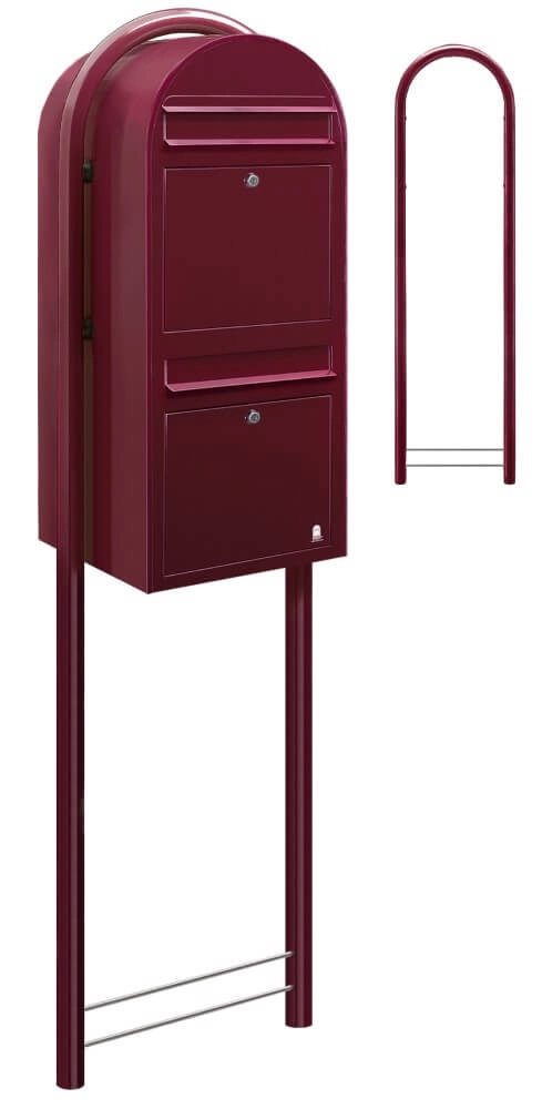 Mailbox Duo 3005 Burgundy Bobi 6417237014139