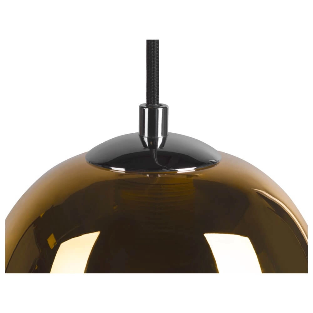 Glass pendant lamp Pantilo gold glass - Ø18cm SLV 4024163266376