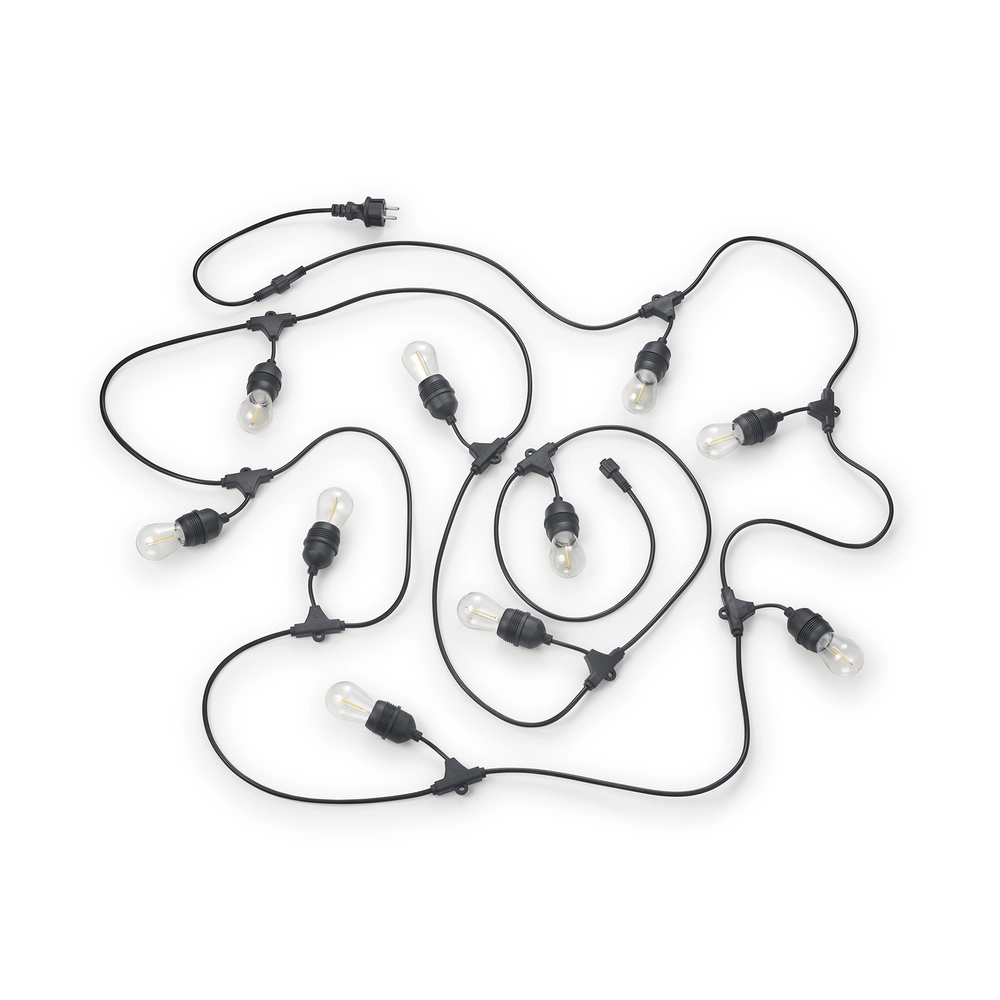 Party lights Chain Black 10-lights Trio 4017807622720