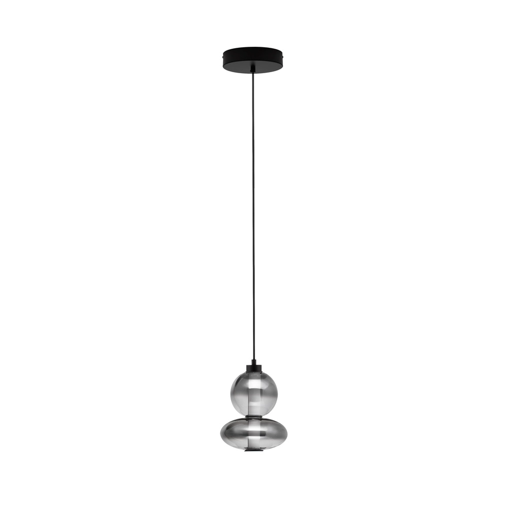 Pendant lamp Bally smoke glass 27.5cm Lyora 5212017449153
