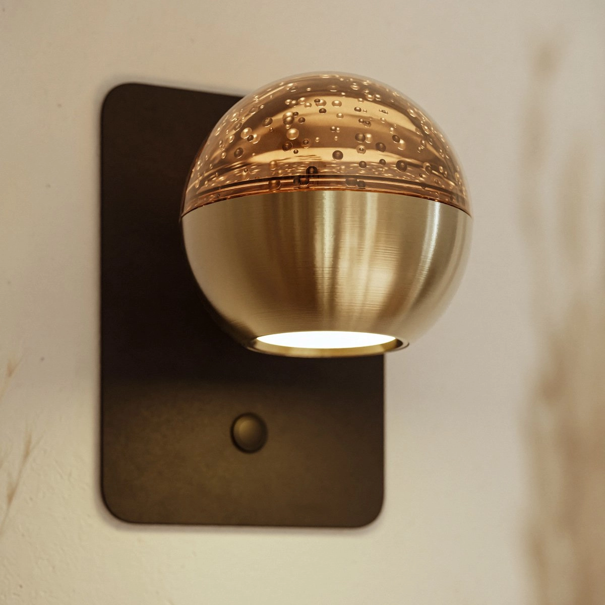 Led wall lamp Belluno brass with glass - dimmable Steinhauer 8712746183931