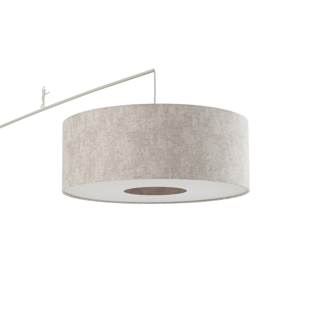 Floor lamp Poise sand brown Ø 65cm Lyora 5903139116855