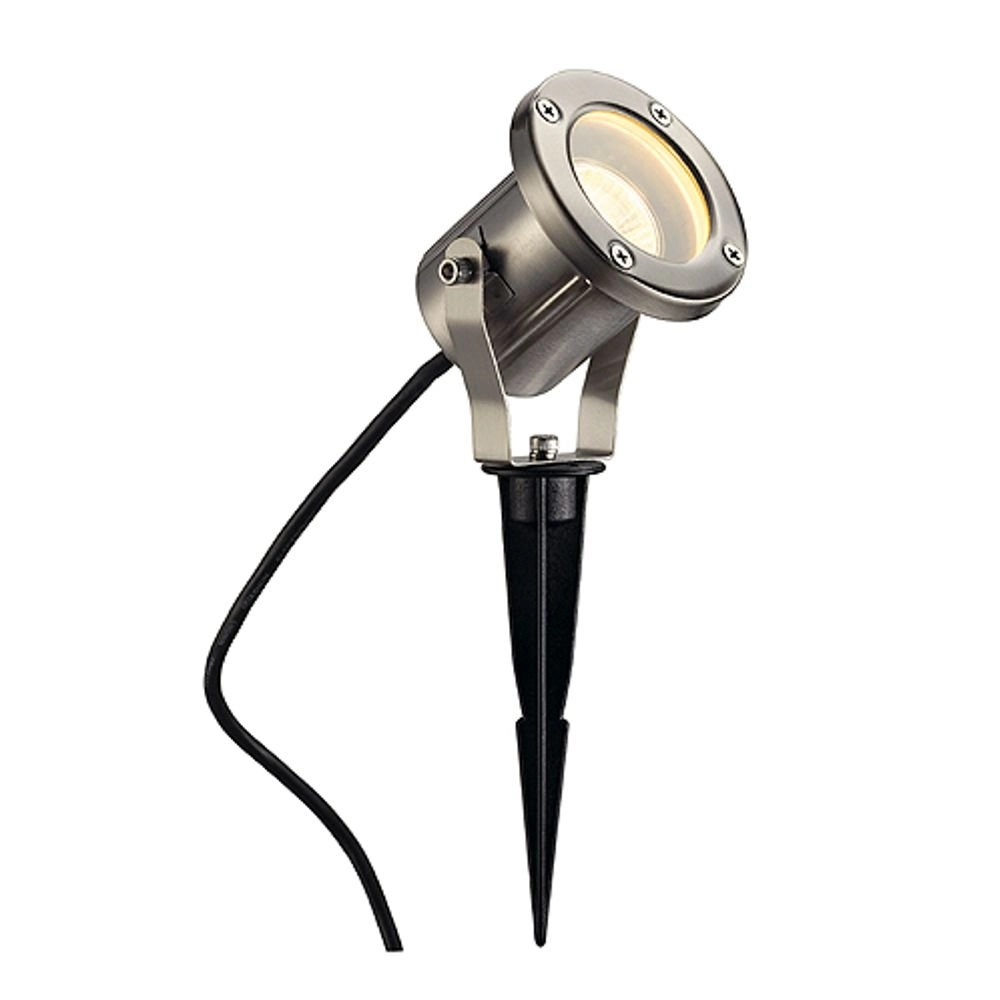 Garden spotlight Nautilus Spike 17.5cm metallic grey