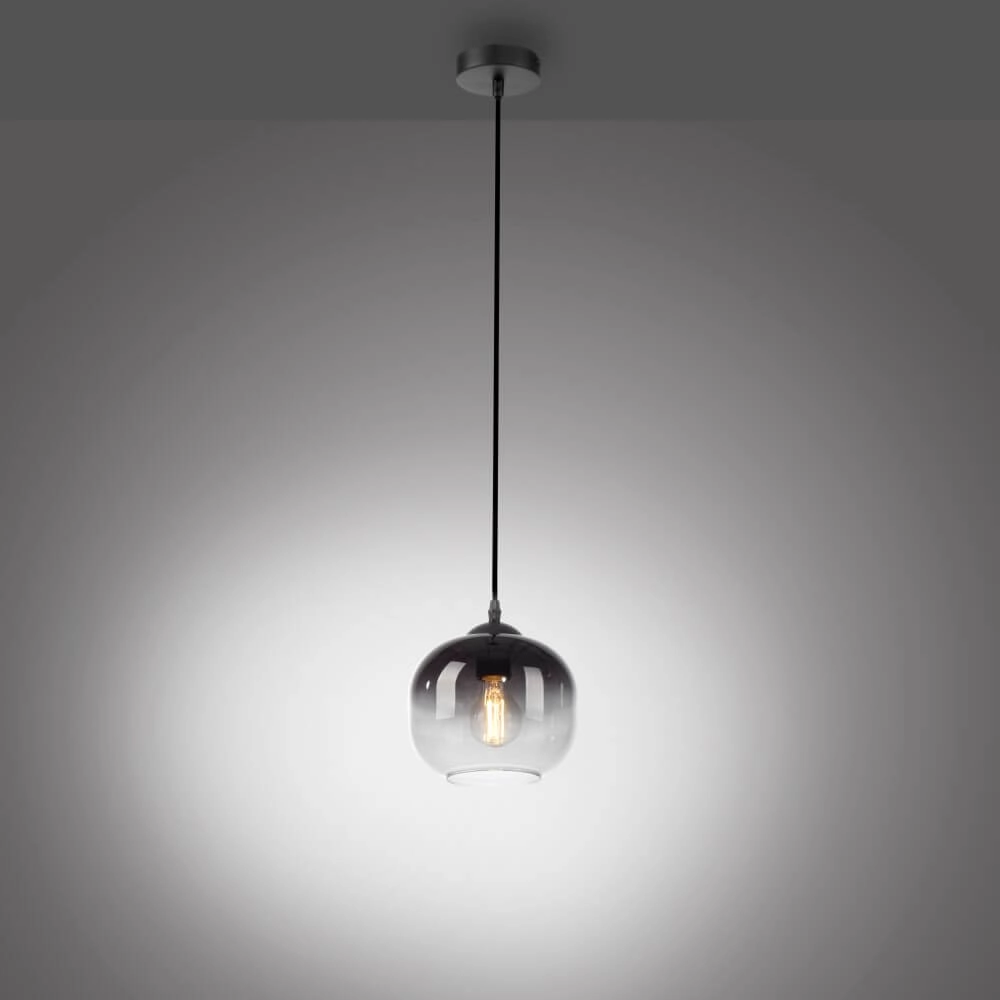 Black pendant lamp Zea ankle Just Light 4043689993740