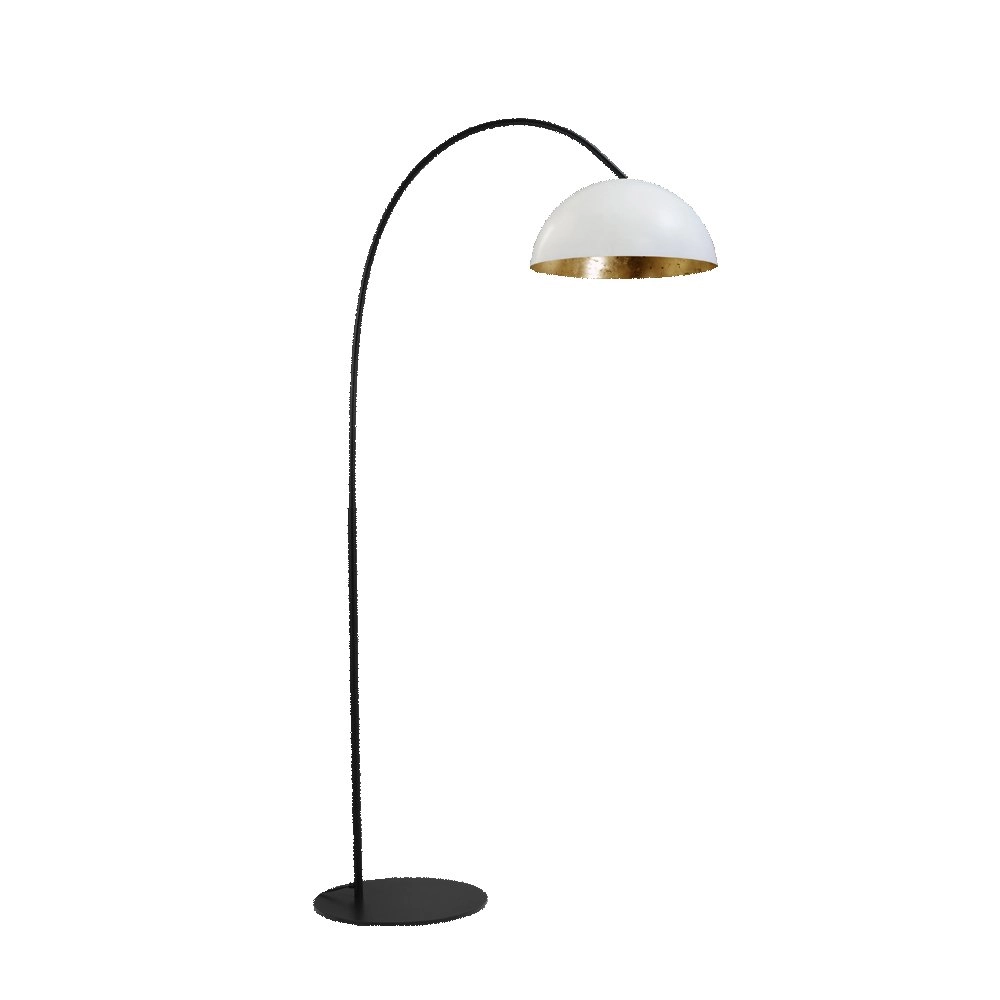 Floor lamp Industria 186 white with gold