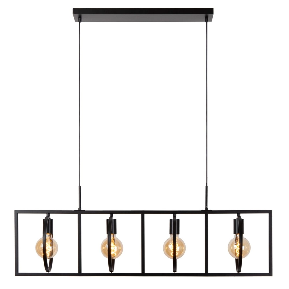 Unique pendant lamp Suus black 4-lights Lucide 5411212010872