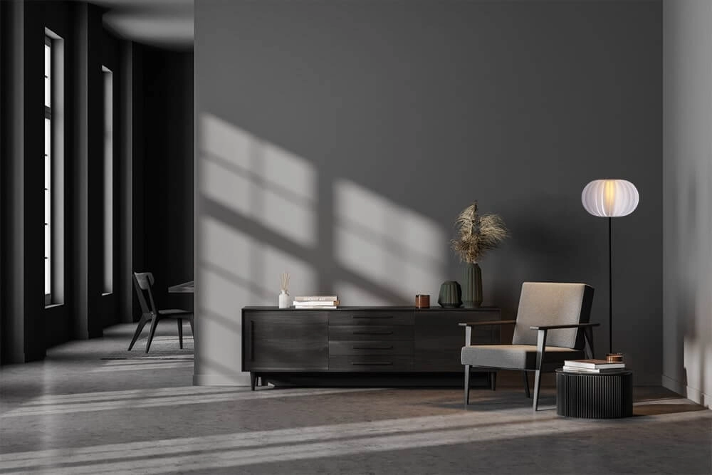 Designer floor lamp Arena with white hood Masterlight 8718121304106
