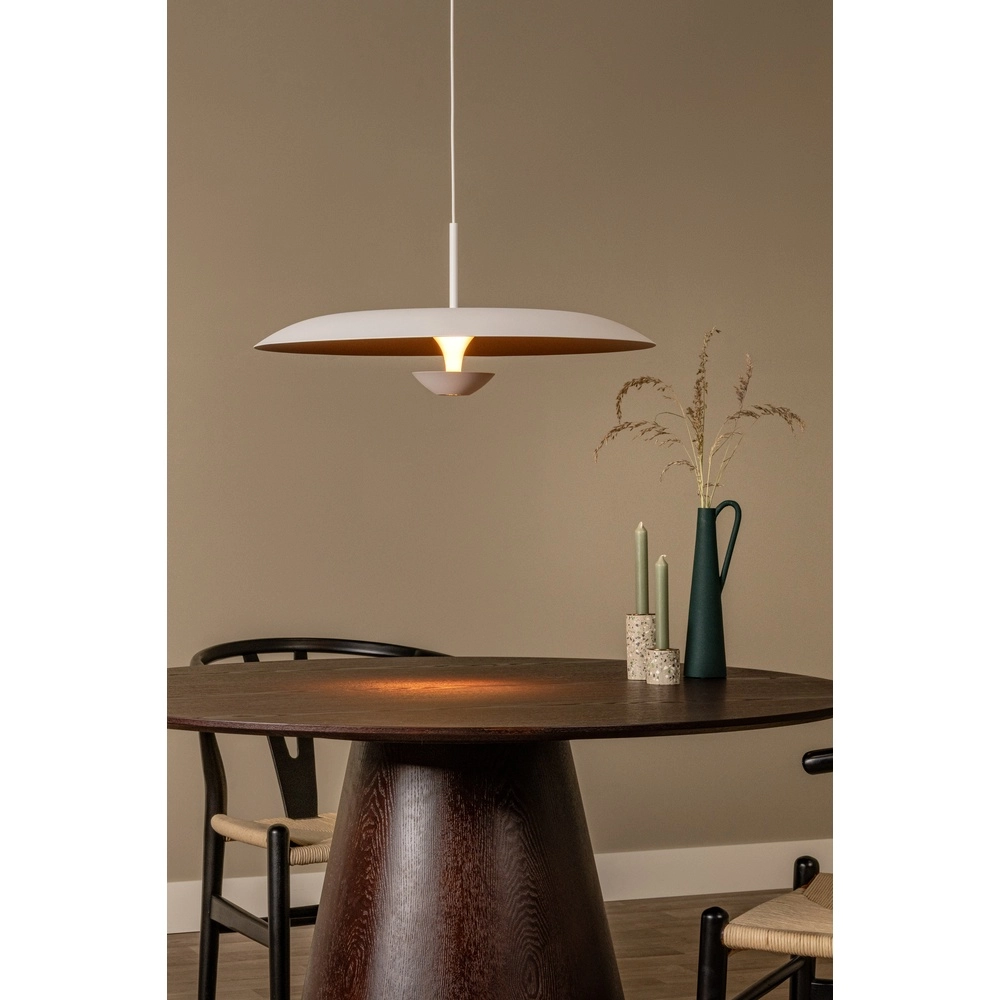 Design pendant lamp Kenneth white Ø 60cm Premium by Lucide 5411212410467