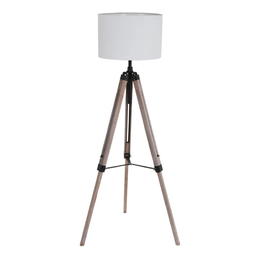 Tripod table lamp Triek white hood