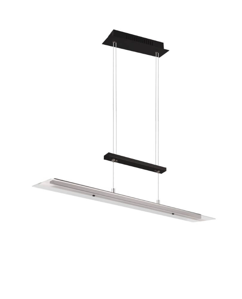 Glass pendant lamp Milos black Trio 4017807588286