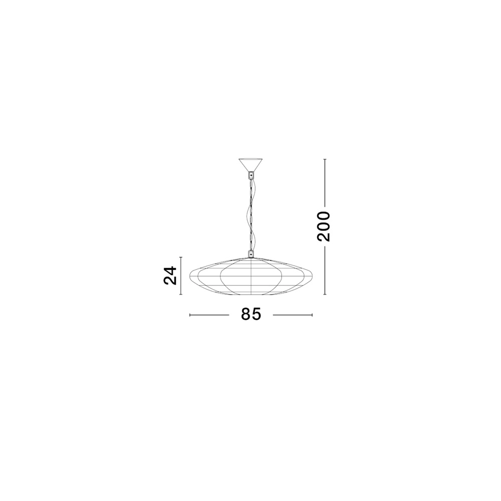 Pendant lamp Bola Scandinavian Ø 81.5cm Lyora 5212017452948