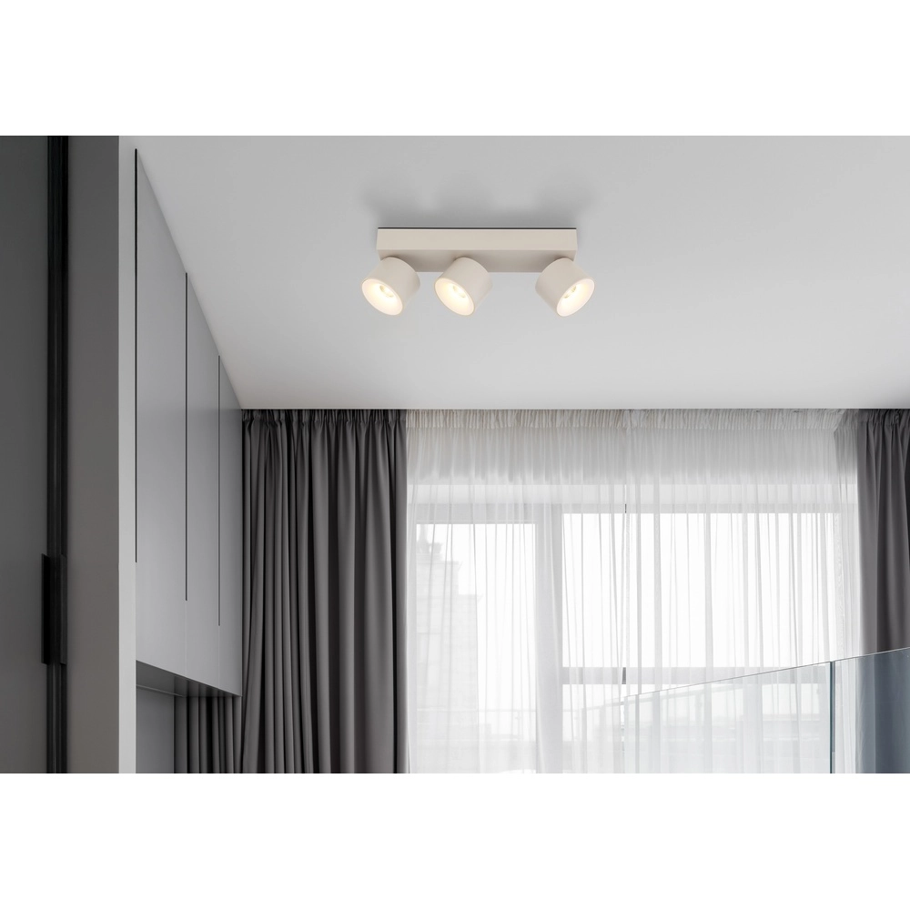 3-light ceiling spotlight Rae sand brown Globo 9007371566877