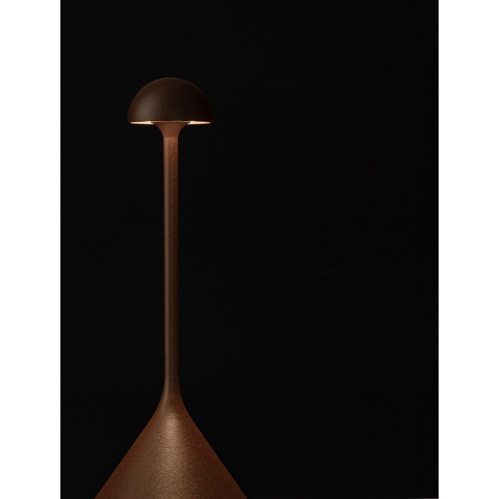 Table lamp Dalt rusty brown rechargeable with USB Lyora 5212017477040