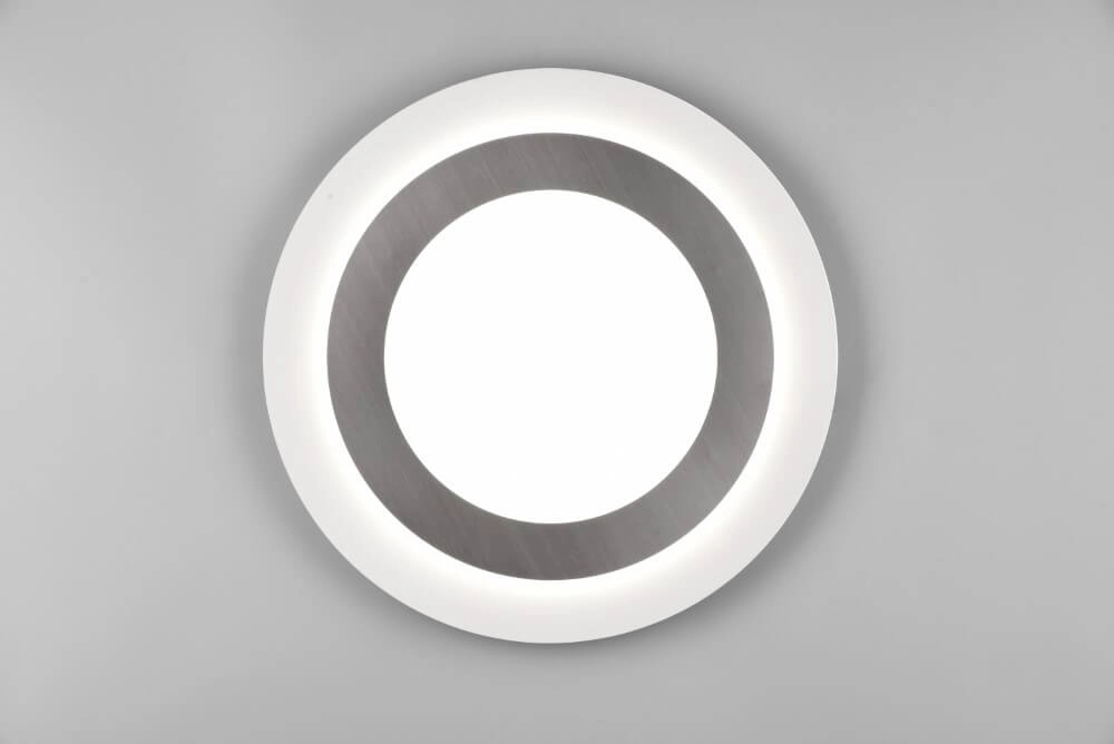 Round design ceiling lamp Morgan nickel Trio 4017807574418