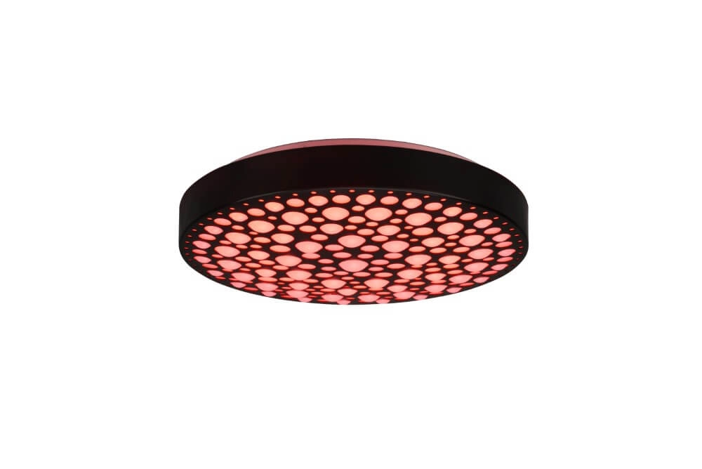 RGB LED ceiling lamp Chizu Ø 40cm - black Trio 4017807538328