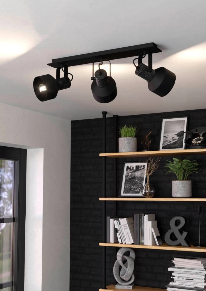 3-light black spot Casibare Eglo 9002759995195