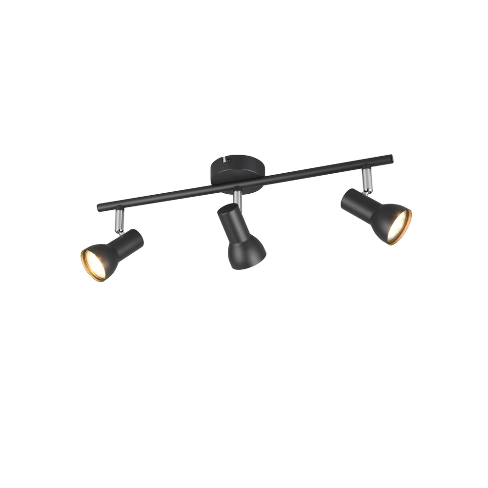 Ceiling lamp Cantar black 3-lights