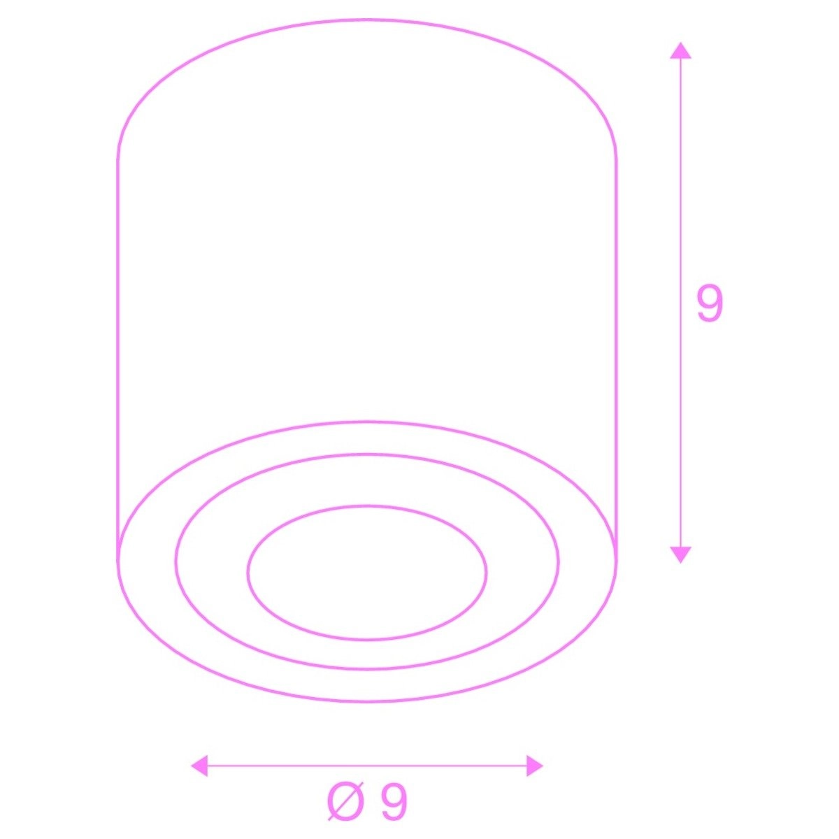 LED ceiling spot Oculus 10.5cm black SLV 4024163248167