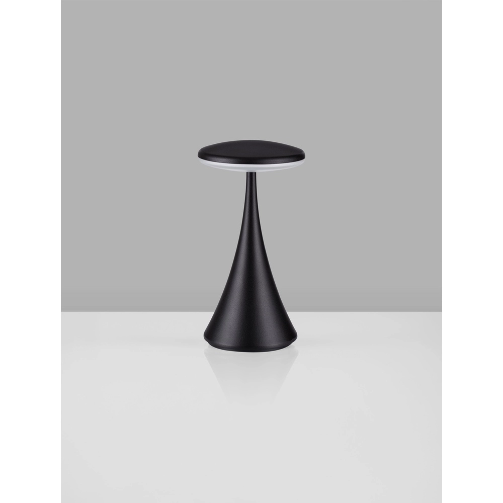 Table lamp Elbo black rechargeable with USB Lyora 5212017476920
