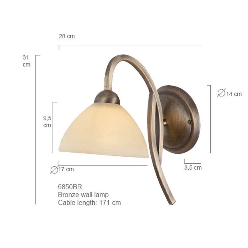 Wall lamp Capri classic Steinhauer 8712746180237