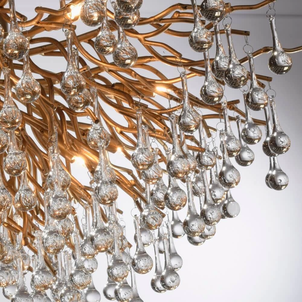 Chandelier Icicle brass 100cm Paul Neuhaus 4012248352106