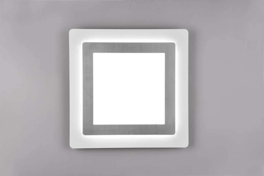 Square design ceiling lamp Morgan nickel Trio 4017807574395