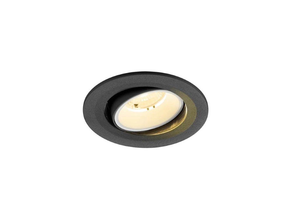 Recessed spotlight Numinos Move S black/white 3000K - 40deg SLV 4024163312455