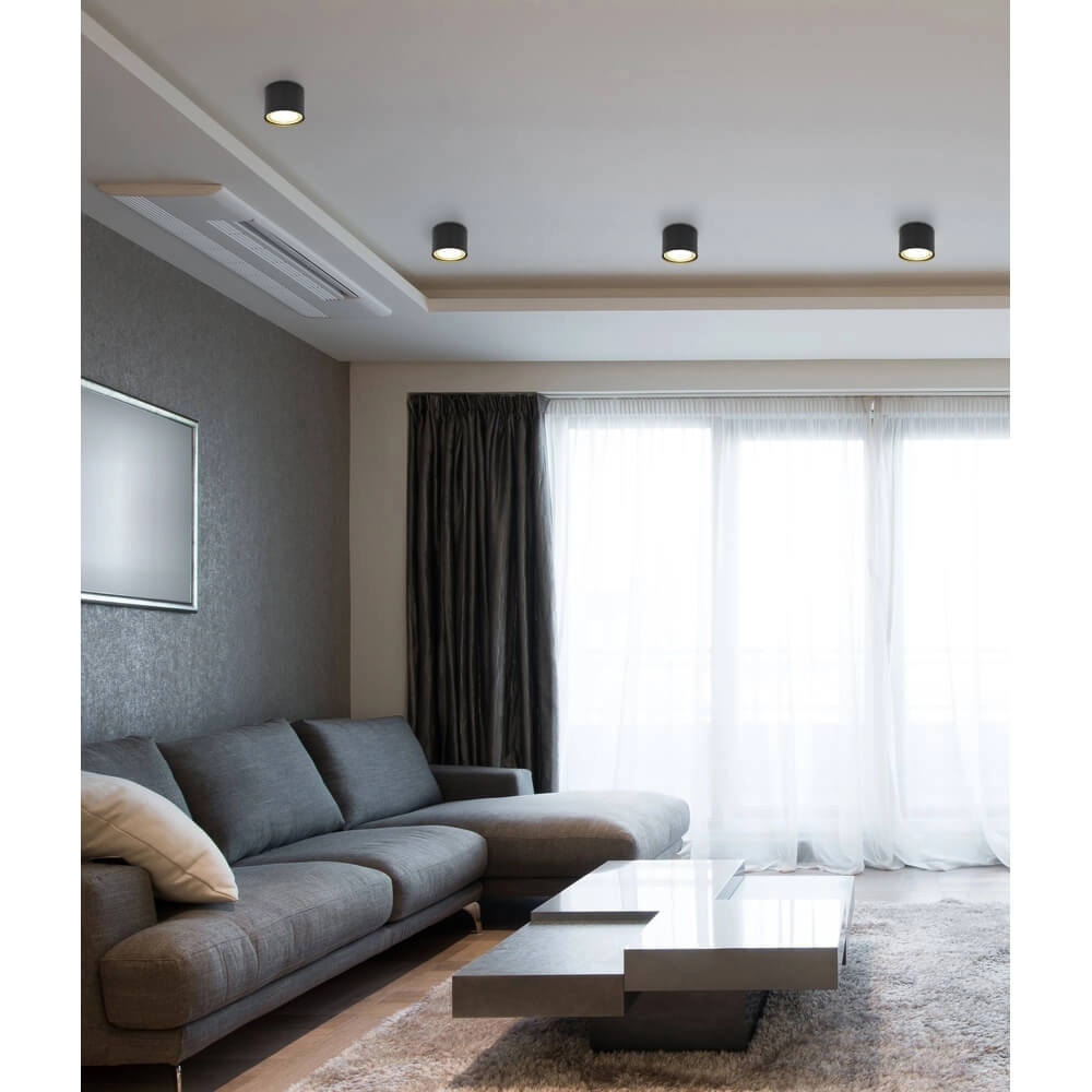 Ceiling lamp Serena Ø 11.3cm black Globo 9007371402144