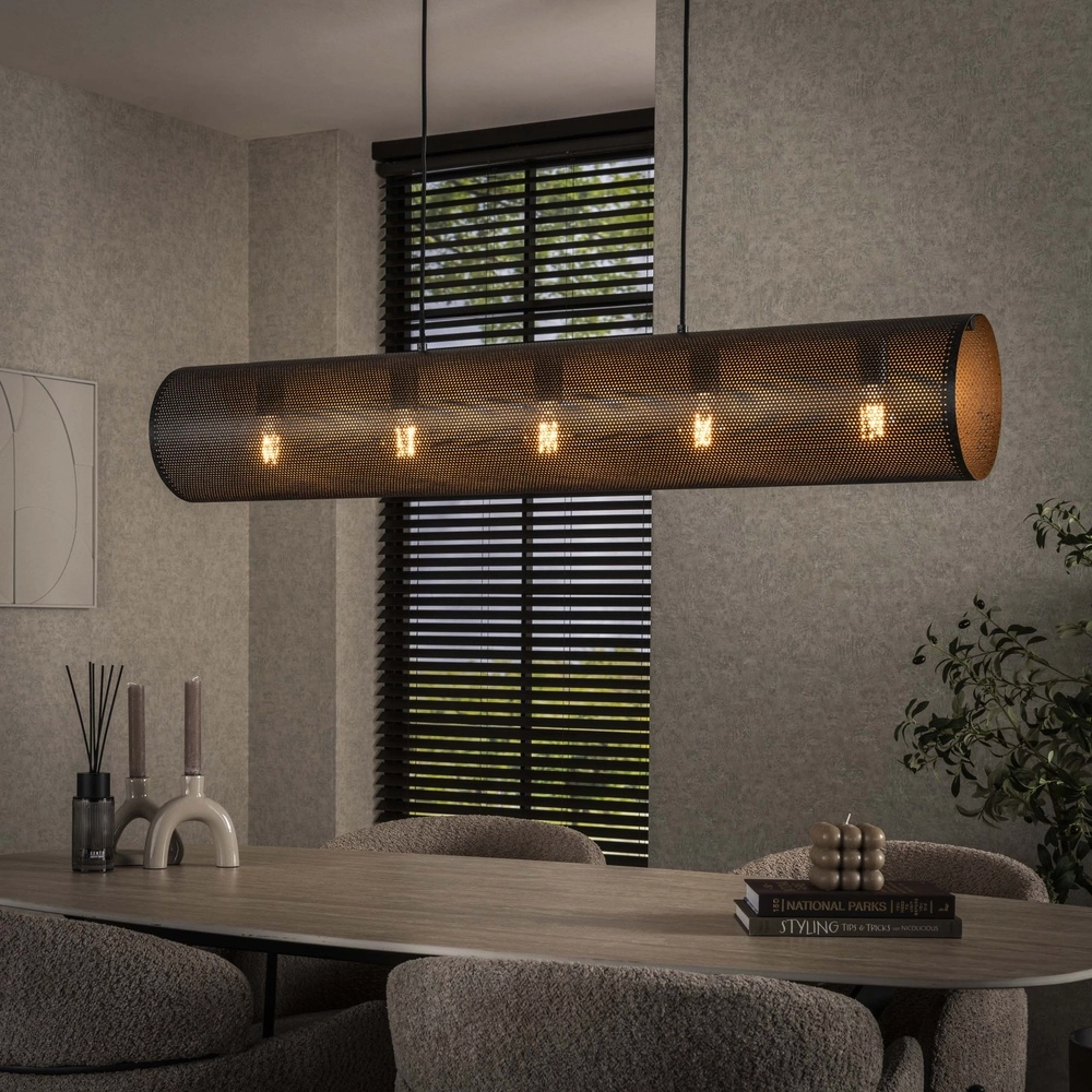 Horizontal Mesh Pendant Light Tubon 120cm - 5x E27