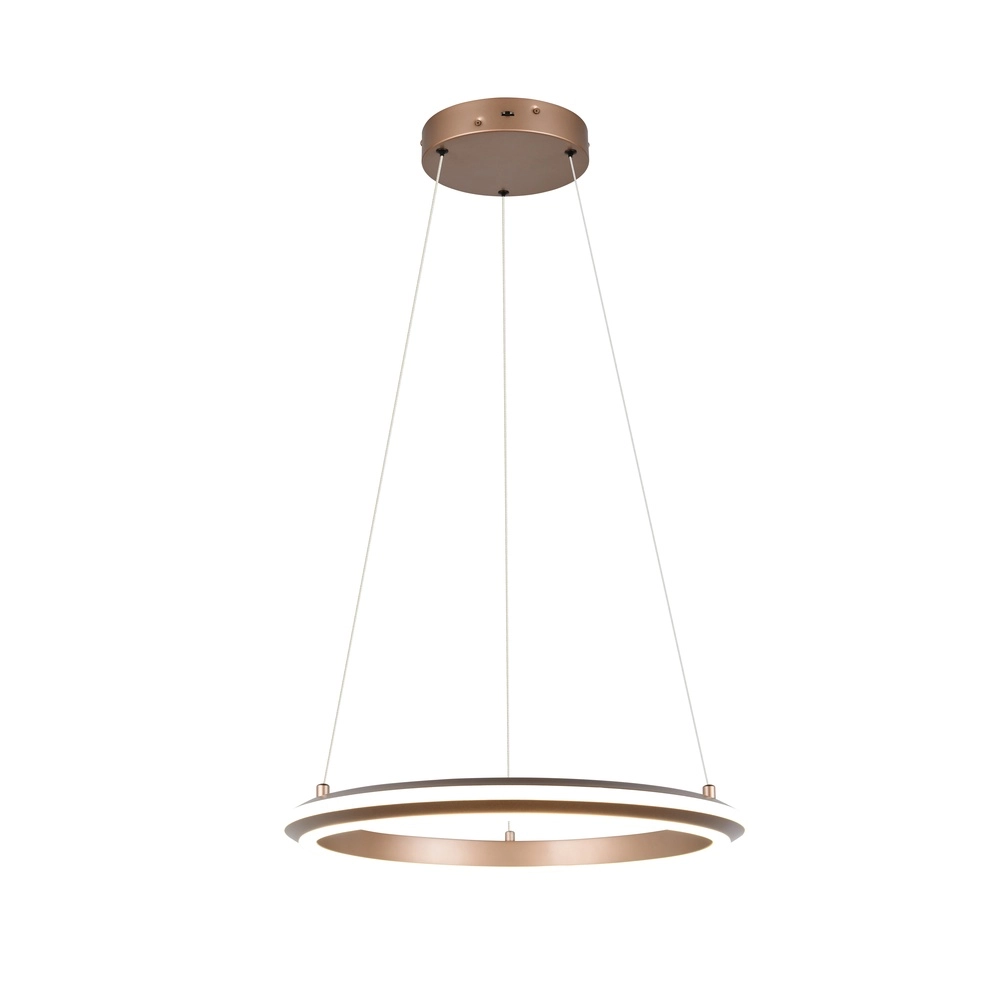 Pendant lamp Amador mocha brown Ø 45cm Trio 4017807664164