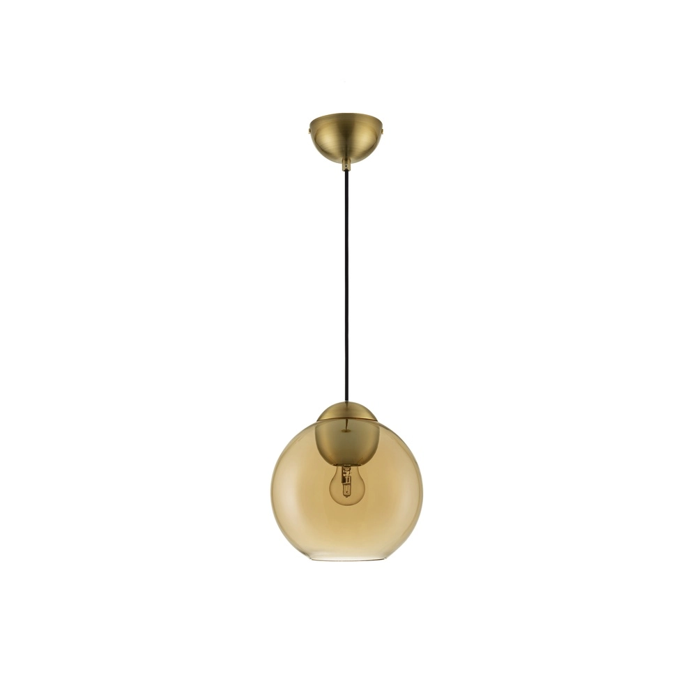 Design pendant lamp Midori Amber glass Lyora 5212017434241