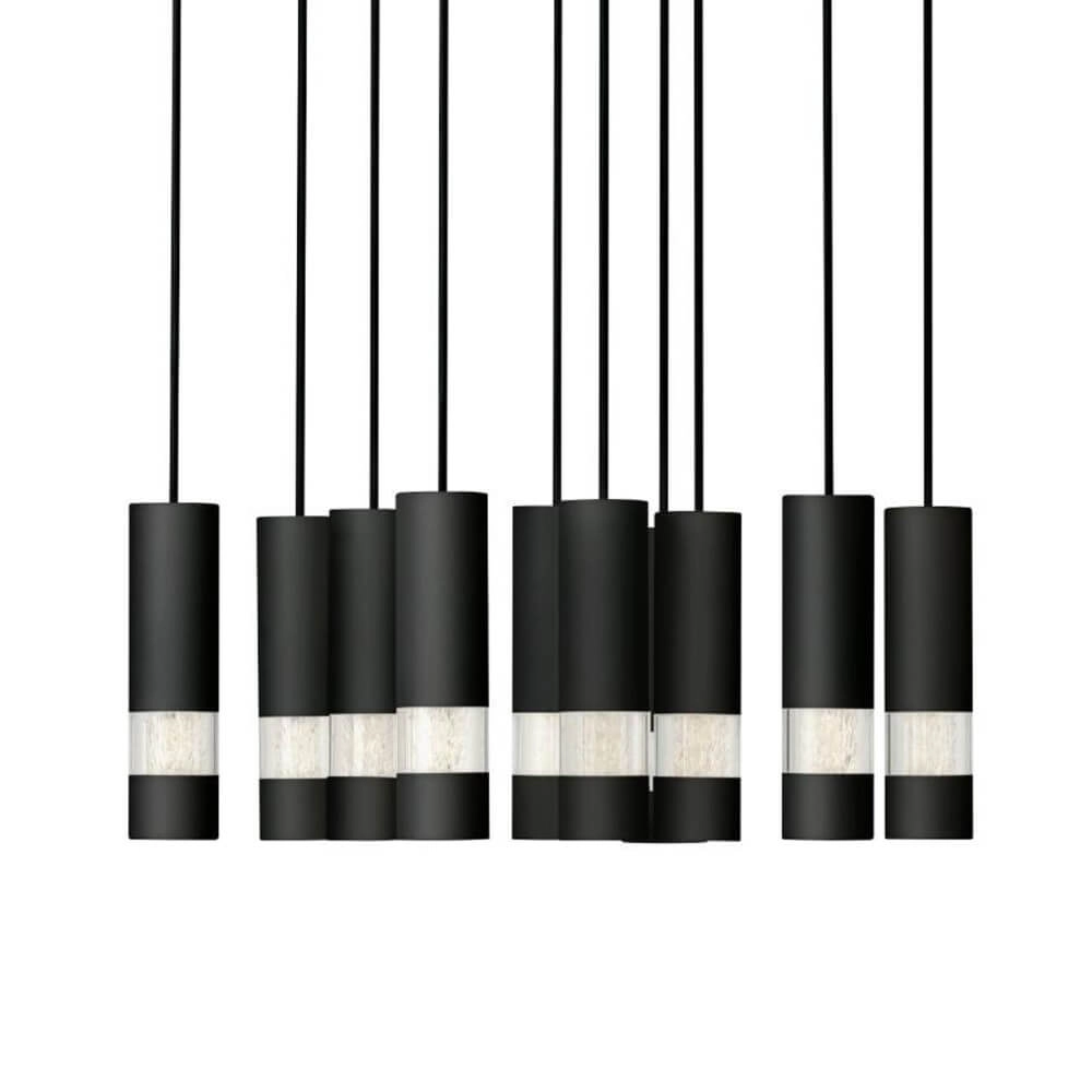 Round hanging lamp Bernabeta black 10-light Stars of Light 9002759397081