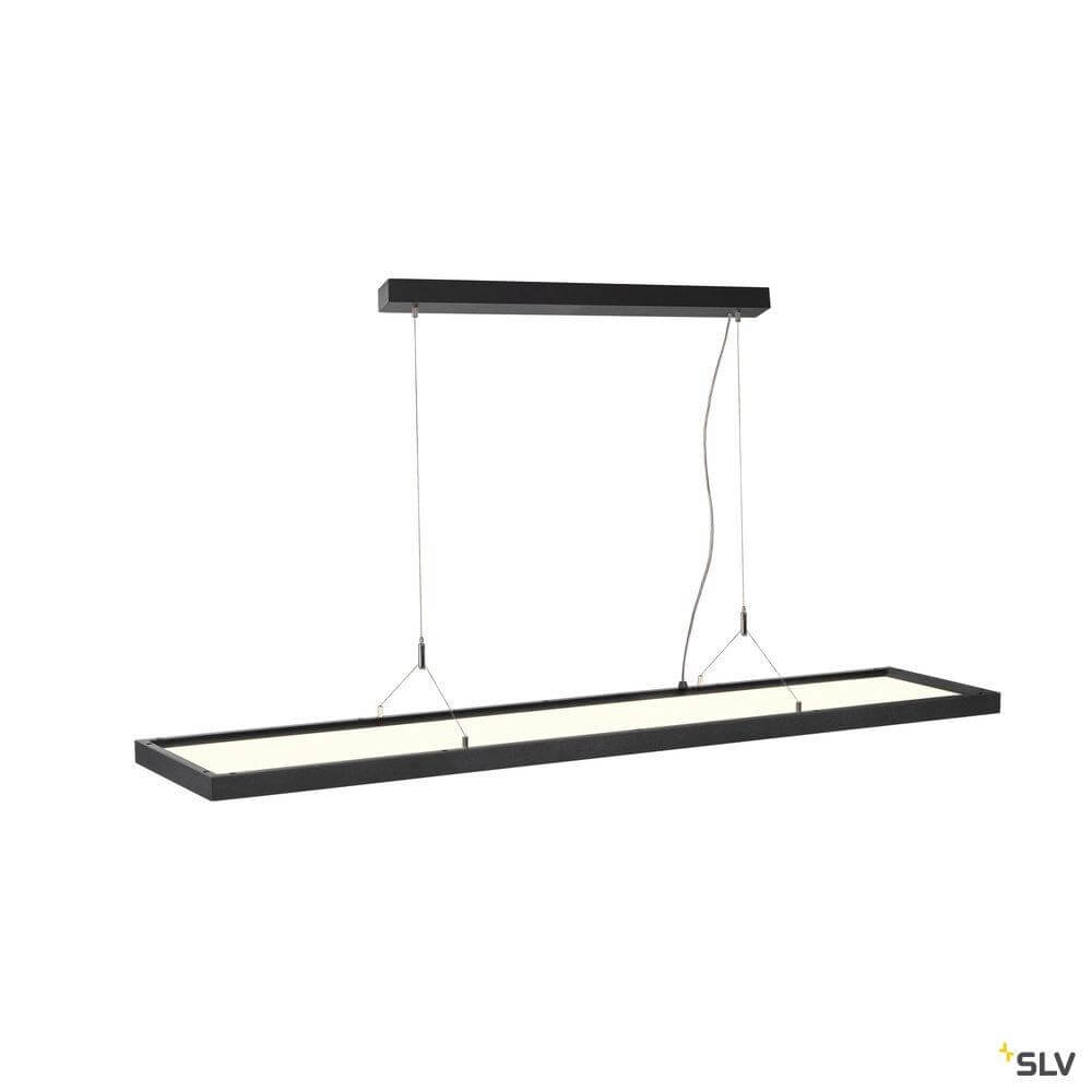 Led Office Pendant Light Worklight Dali 57w - 4000K - 120cm black SLV 4024163254595