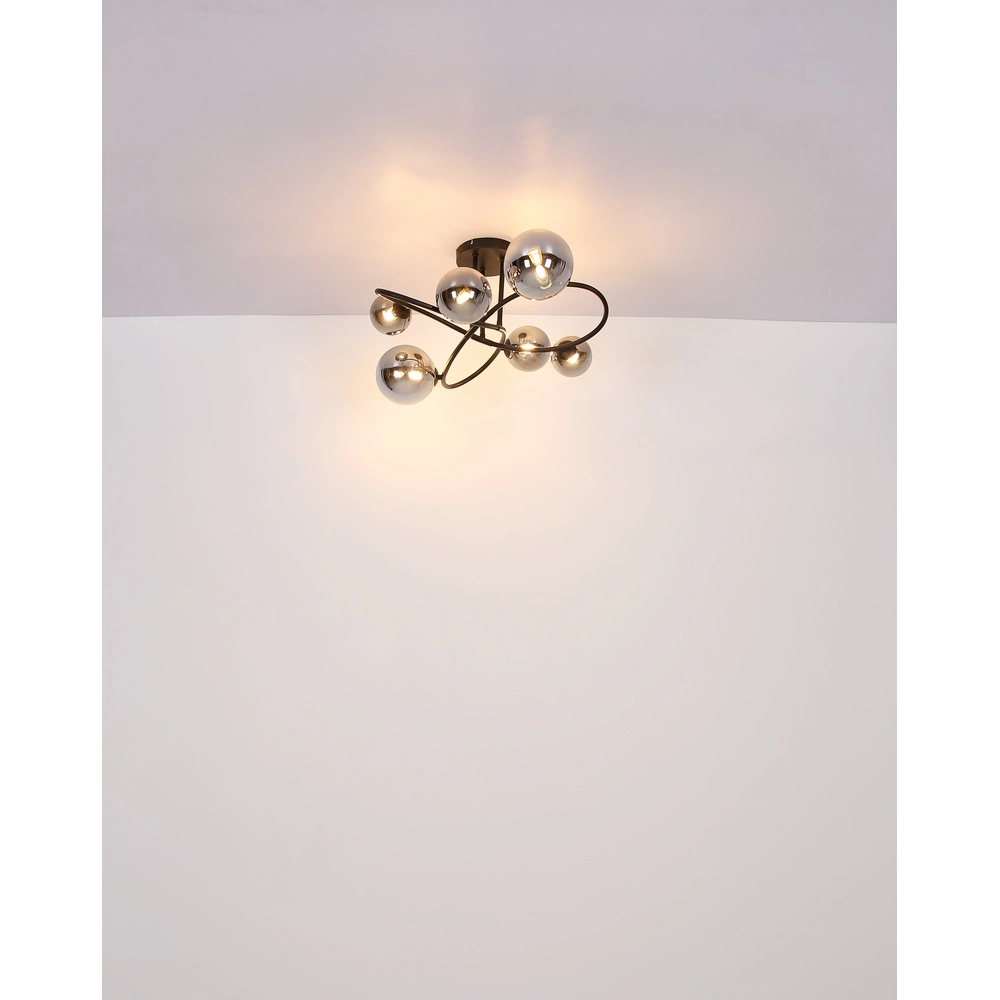 Black ceiling lamp Riha Design Globo 9007371448807